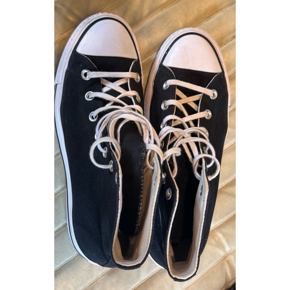 Converse Chuck Taylor All Star Black Platform High Tops Women’s 9 Y2K - Picture 5 of 7